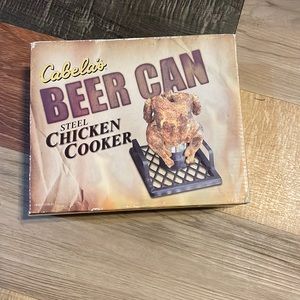 Cabelas steel chicken cooker “beer can”